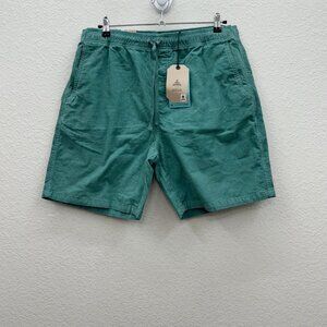 Prana Canyon Camp Green Corduroy Organic Cotton 7" Shorts Mens size XL NEW